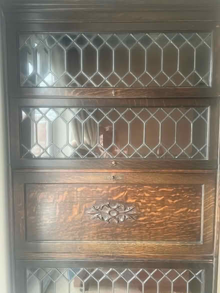 Photo of free Antique book/display case with integrated dedk (Ledbury HR8) #2