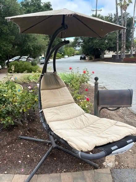 Photo of free Outdoor Swinging Lounge Chair (Los Altos Grant and Fremont) #1