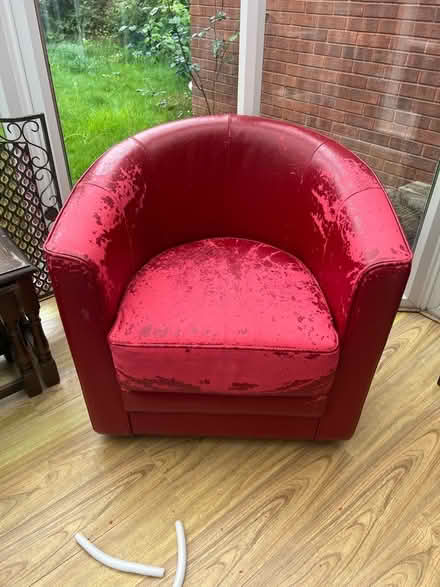 Photo of free Bucket chairs needing reupholstering (Ledbury HR8) #1