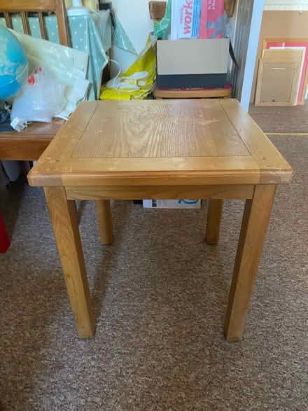 Photo of free Small Pine Side Table (Barnard's Green WR14) #1