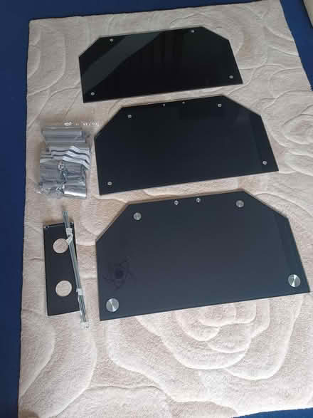 Photo of free Black & chrome TV stand corner unit (Chorley PR7) #3
