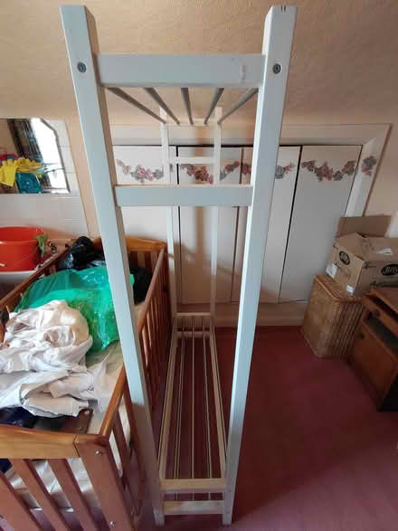 Photo of free Sturdy wood and metal clothes hanger (Deganwy LL30) #2