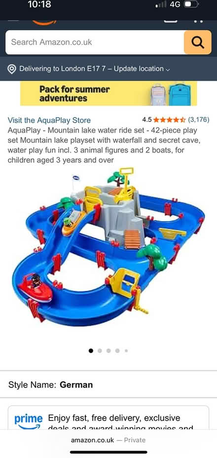 Photo of free Water AquaPlay - Mountain Lake (Fulham SW6) #1
