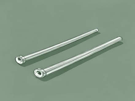 Photo of free 2 chrome rails, 25mm diameter, 582mm long (Highbury Barn N5) #1