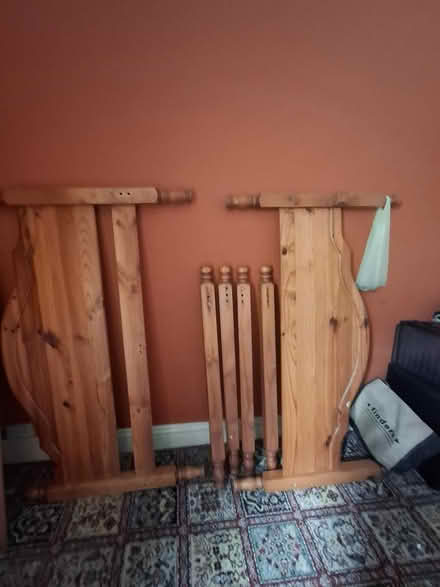 Photo of free Four Poster 4 ft bed, some damage (Dublin 6w) #1