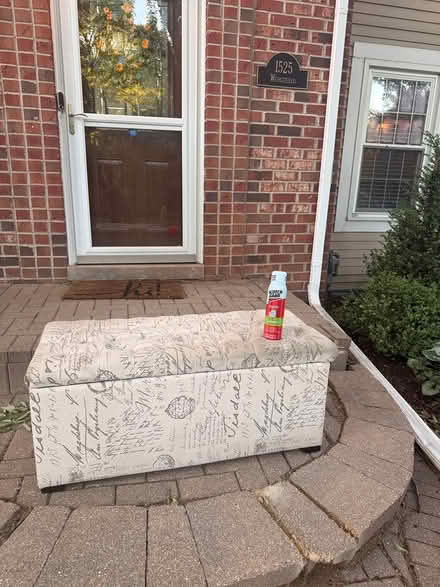 Photo of free Padded Ottoman with storage (Cress Creek) #1