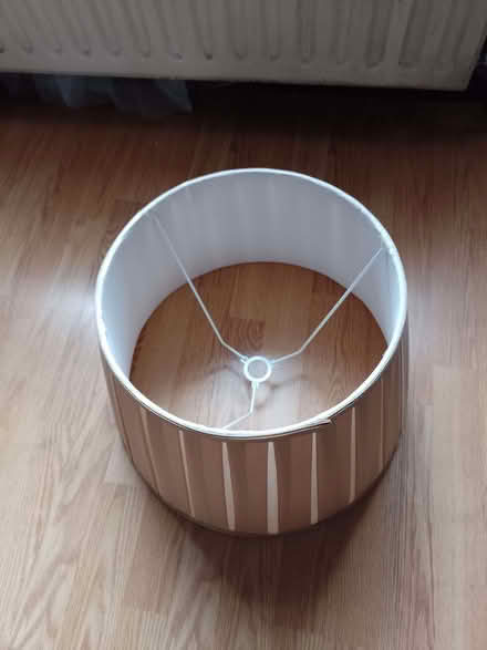 Photo of free Beige silk lampshade (Ravenscourt Park W6) #1