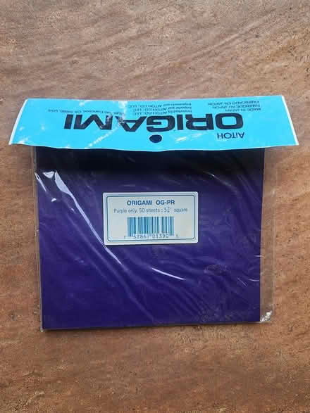 Photo of free Purple Origami Paper (Rosedale) #1
