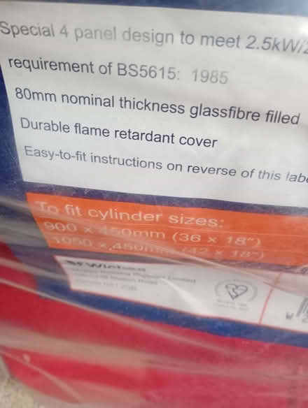 Photo of free Hot water cylinder jacket (Llandrindod LD1) #2