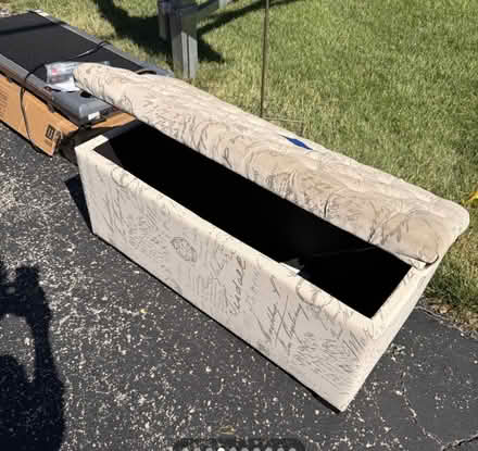 Photo of free Padded Ottoman with storage (Cress Creek) #2