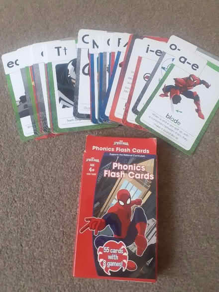 Photo of free Spiderman phonics cards (Panshanger AL7) #1