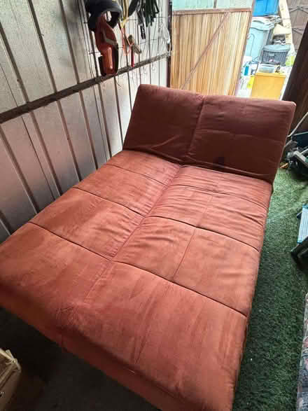Photo of free Sofa Bed – Rust/Terracotta Colour (Middlewich CW10) #1