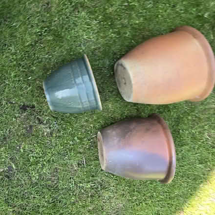 Photo of free 12 Glazed Ceramic Outdoor Plant Pots (Sprowston NR6) #4