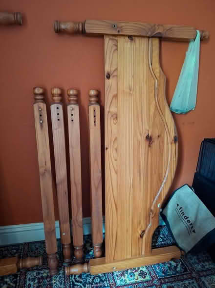 Photo of free Four Poster 4 ft bed, some damage (Dublin 6w) #3