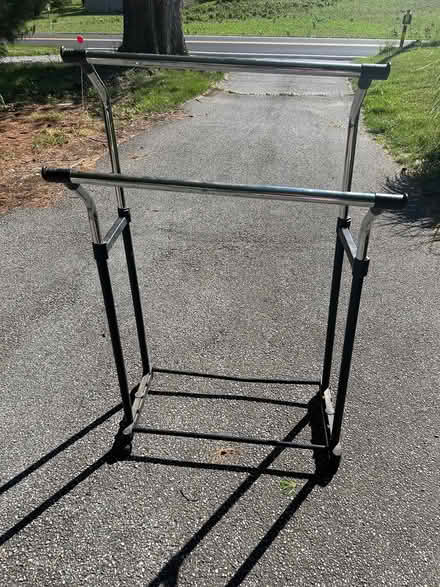 Photo of free 2 tier adjustable hanger stand (New Windsor, MD) #1