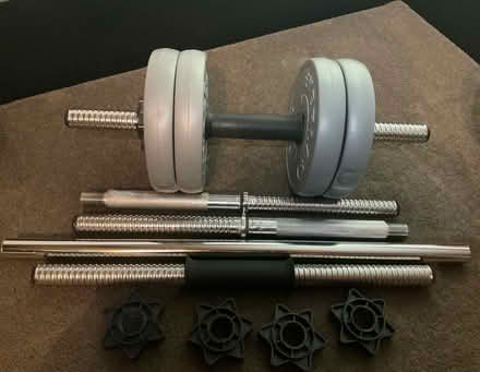 Photo of free Weights 20kg barbell and dumbells (Edenbridge North) #3