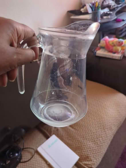 Photo of free Glass water glass jug (Rainham RM13 9YX) #1