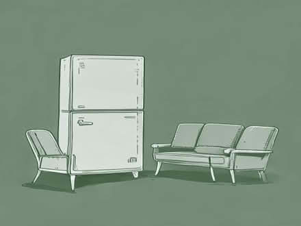 Photo of Fridge/ sofa, chairs, television (Burgess Park SE5) #1
