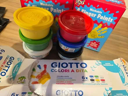 Photo of free 3 sets of finger paints (Baldock, Clothall Common SG7) #1