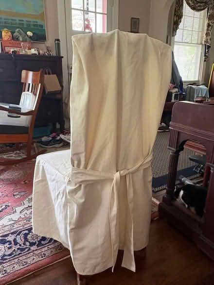 Photo of free 6 white chair covers (Rosemont) #2