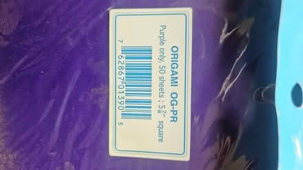 Photo of free Purple Origami Paper (Rosedale) #2