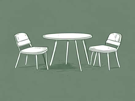 Photo of free Grey table plus 4 matching chairs (Milton G22) #1
