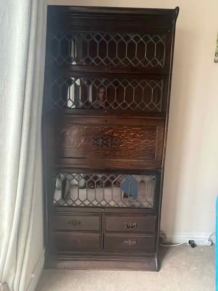 Photo of free Antique book/display case with integrated dedk (Ledbury HR8) #1