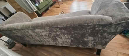 Photo of free 4 seaer silver crushed velvet sofa (South Palmers Green N13) #1