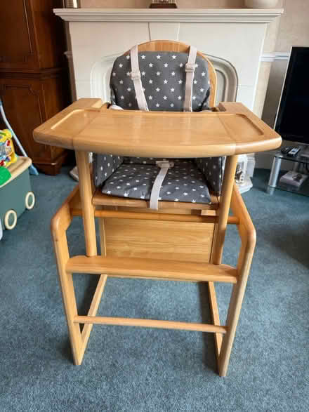 Photo of free Wooden high chair (Bexleyheath) #1