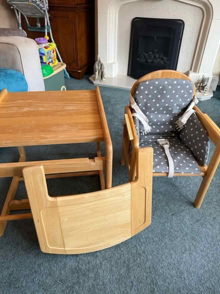 Photo of free Wooden high chair (Bexleyheath) #3