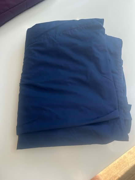 Photo of free King size navy blue valance. (Lavender Hill SW11) #1
