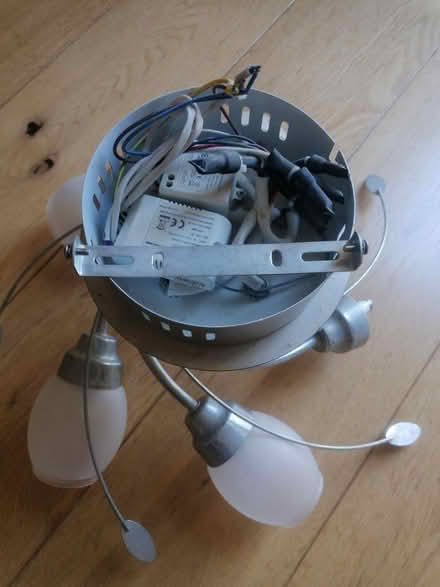 Photo of free Chrome 5 Arm Ceiling Light Fitting (Copeswood CV3) #2