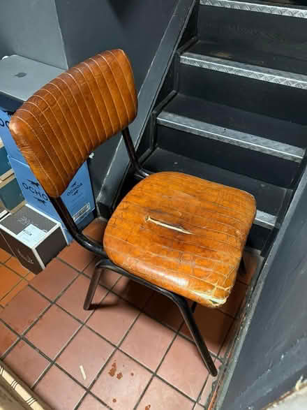 Photo of free 2 vintage leather chairs (WC2E) #1