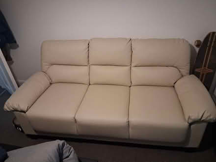 Photo of free As new Leather sofa un used (Axminster EX13) #1