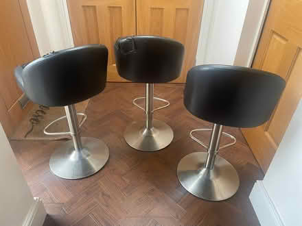 Photo of free 3 height-adjustable bar stools. (Creigiau CF15) #2