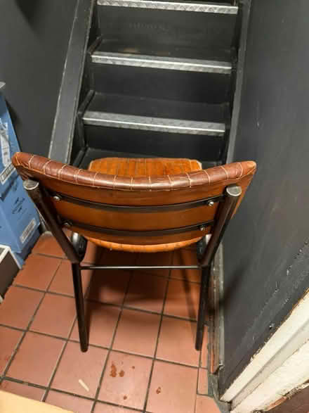 Photo of free 2 vintage leather chairs (WC2E) #4