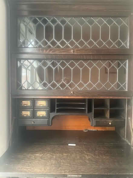 Photo of free Antique book/display case with integrated dedk (Ledbury HR8) #3