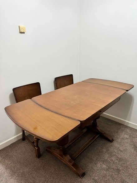 Photo of free Solid Oak Dining Table + 6 Chairs (BS32) #2