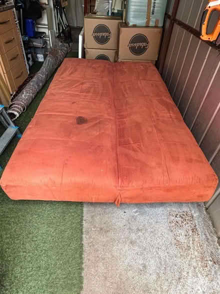 Photo of free Sofa Bed – Rust/Terracotta Colour (Middlewich CW10) #2