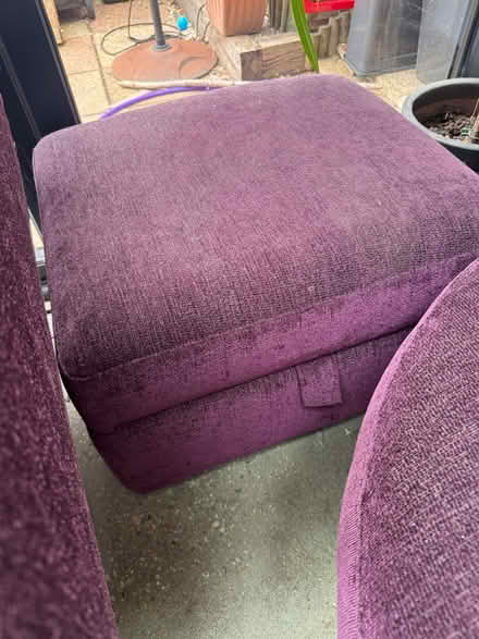 Photo of free Sofa, swivel chair, footstool,chair (Royston) #3