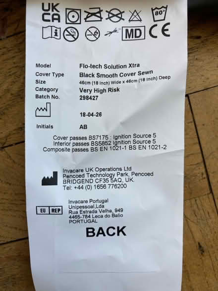 Photo of free Wheelchair cushion cover (SW16 Norbury, Green Lane) #2