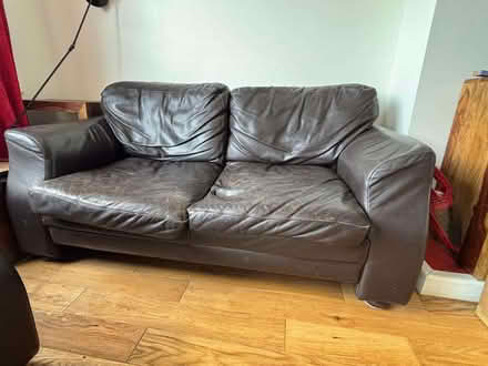 Photo of free Real Leather 2 seater couch (Middlewich CW10) #2