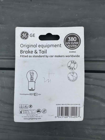 Photo of free GE standard brake tail light bulbs (Kings Hill, ME19) #2