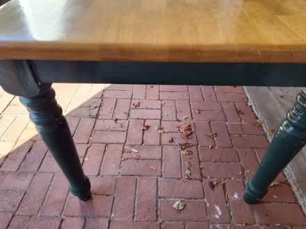 Photo of free Very solid Hardwood Table (Saugus) #3