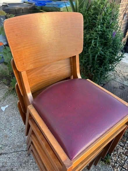 Photo of free Folding dining table and 4 stackable dining chairs (North Bersted PO21) #3