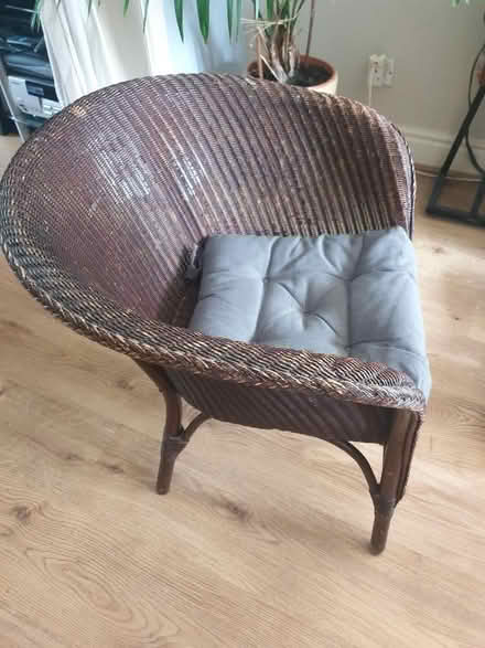 Photo of free Vintage wicker armchair (Denton M34) #4