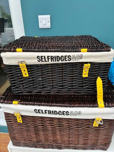 Photo of free Selfridges wicker hamper baskets (Lee, SE12) #1