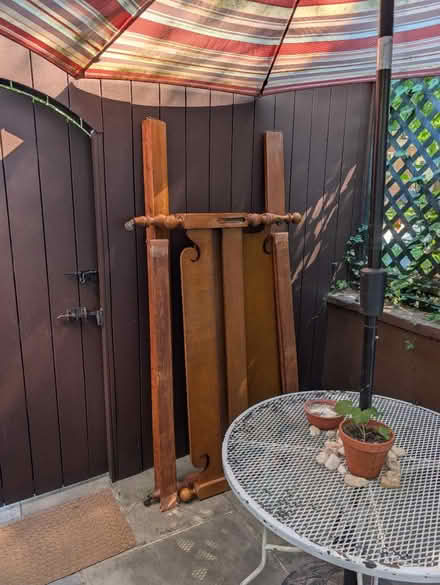Photo of free Antique queen bed frame (Takoma Park/Silver Spring) #2
