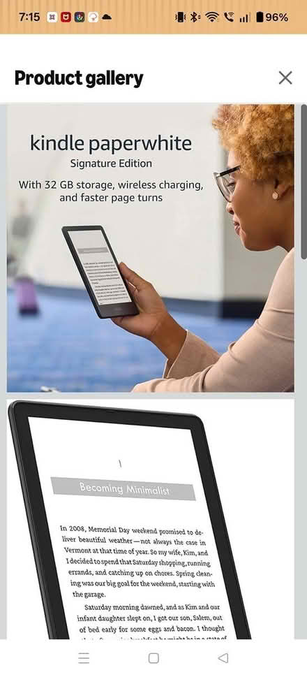 Photo of free Kindle Paperwhite (Whitinsville, MA) #2