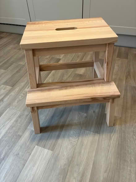 Photo of free Wooden step stool (Bodicote OX16) #1